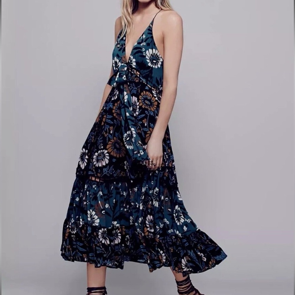 Free People Women’s Floral Cutout Maxi Dress